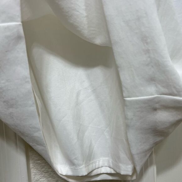 Adrianna Papell Black and White Shift Day Dress Color Blocked Pockets Size Small - Picture 10 of 12